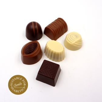 Handmade Belgian chocolates with no added sugar
