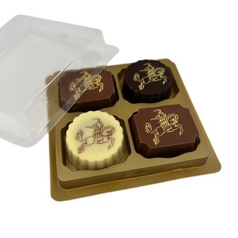 3 Ros Beiaard chocolates