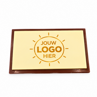Gepersonaliseerde chocolade plaat groot
