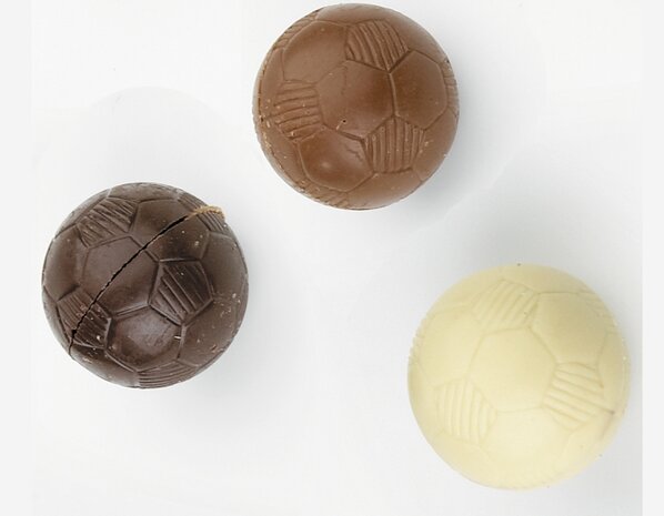 Chocolade voetbal pralines 24st