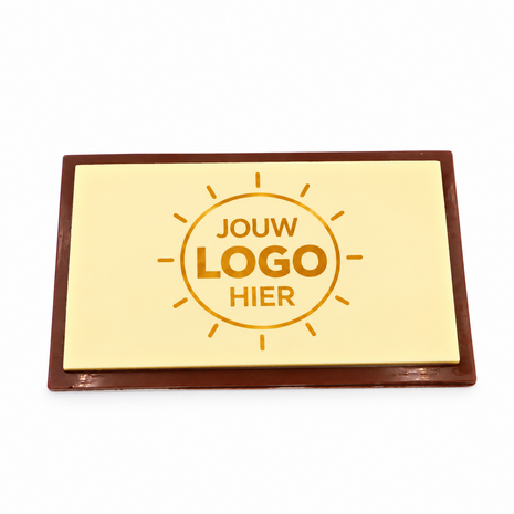 Gepersonaliseerde chocolade plaat groot