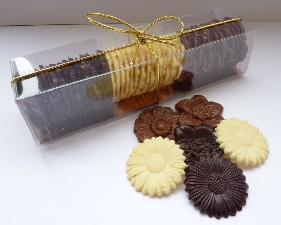 Handmade Belgian chocolate caraques